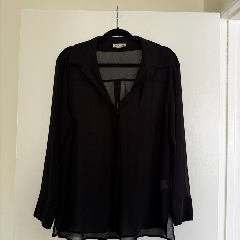 Black Sheer Blouse